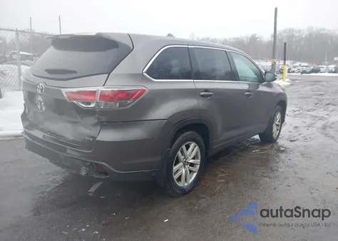 2016 Toyota Highlander Le V6 z USA, uszkodzony, nr VIN 5TDBKRFH0GS353138